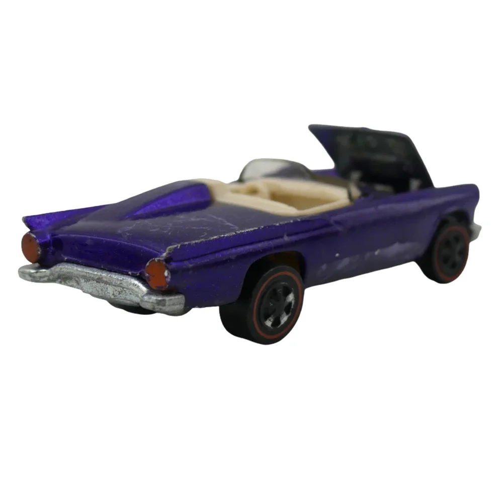 Vintage 1969 Mattel Hot Wheels Classic 57 Bird Purple Redline Diecast Car